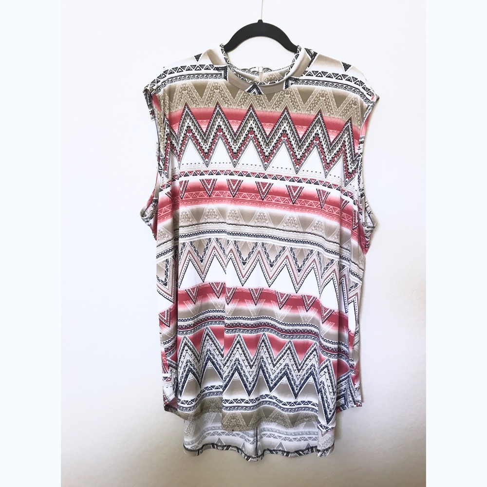 Sleeveless Zippered Top by Cato Fashion 26/28w
